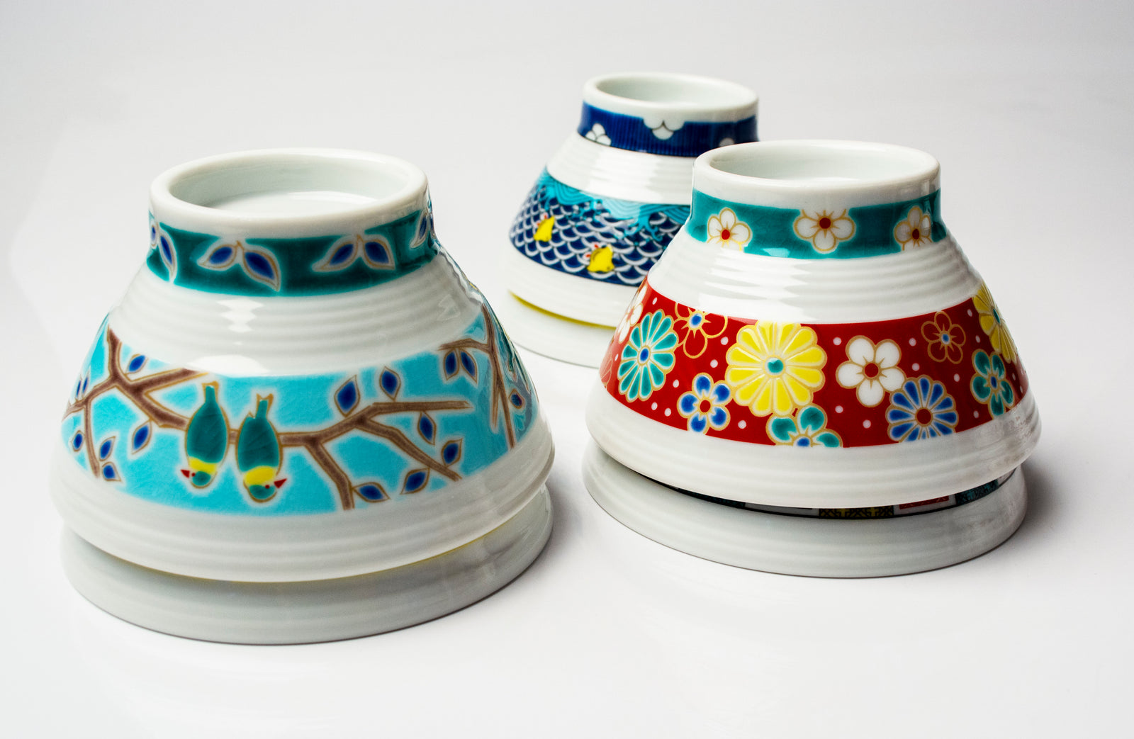 中国　色絵　蝙蝠山水文　煎茶碗　五客　桐箱　M　R6397E 色絵千段飯碗 瓔珞文 SK-399 – SEIKOU ONLINE