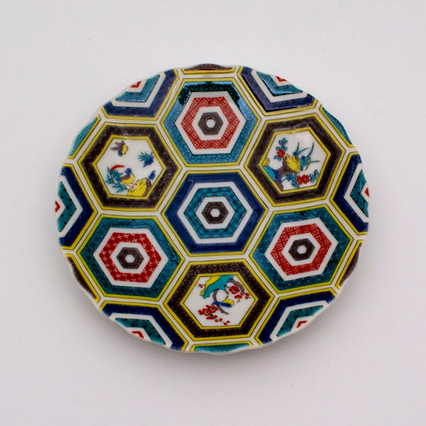 4号皿 亀甲紋花鳥図 SK-275-P – SEIKOU ONLINE