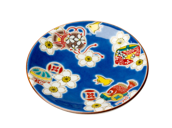 縁起小皿　桜宝尽くし　KSO-203