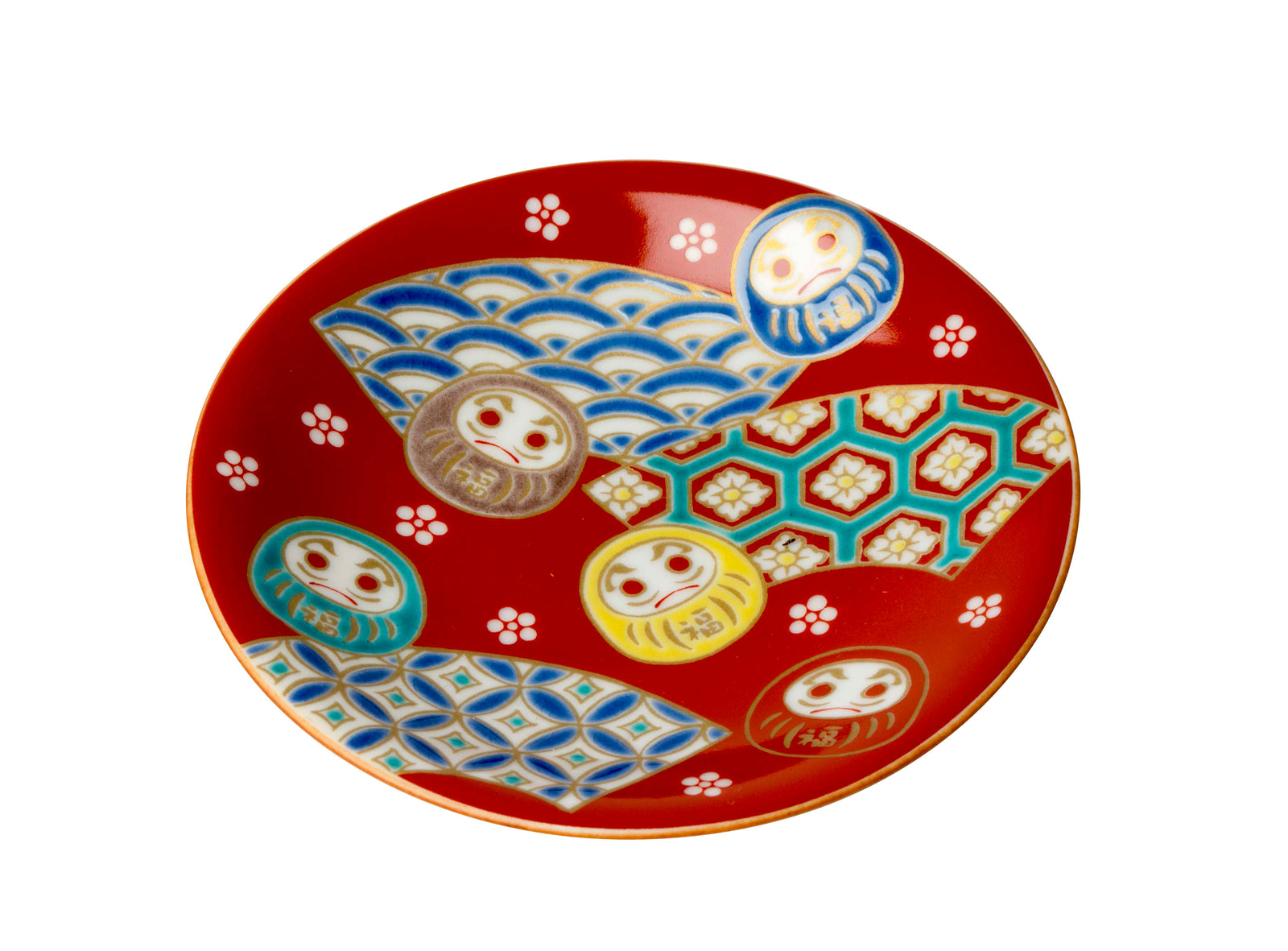 縁起小皿 扇面だるま KSO-211 – SEIKOU ONLINE