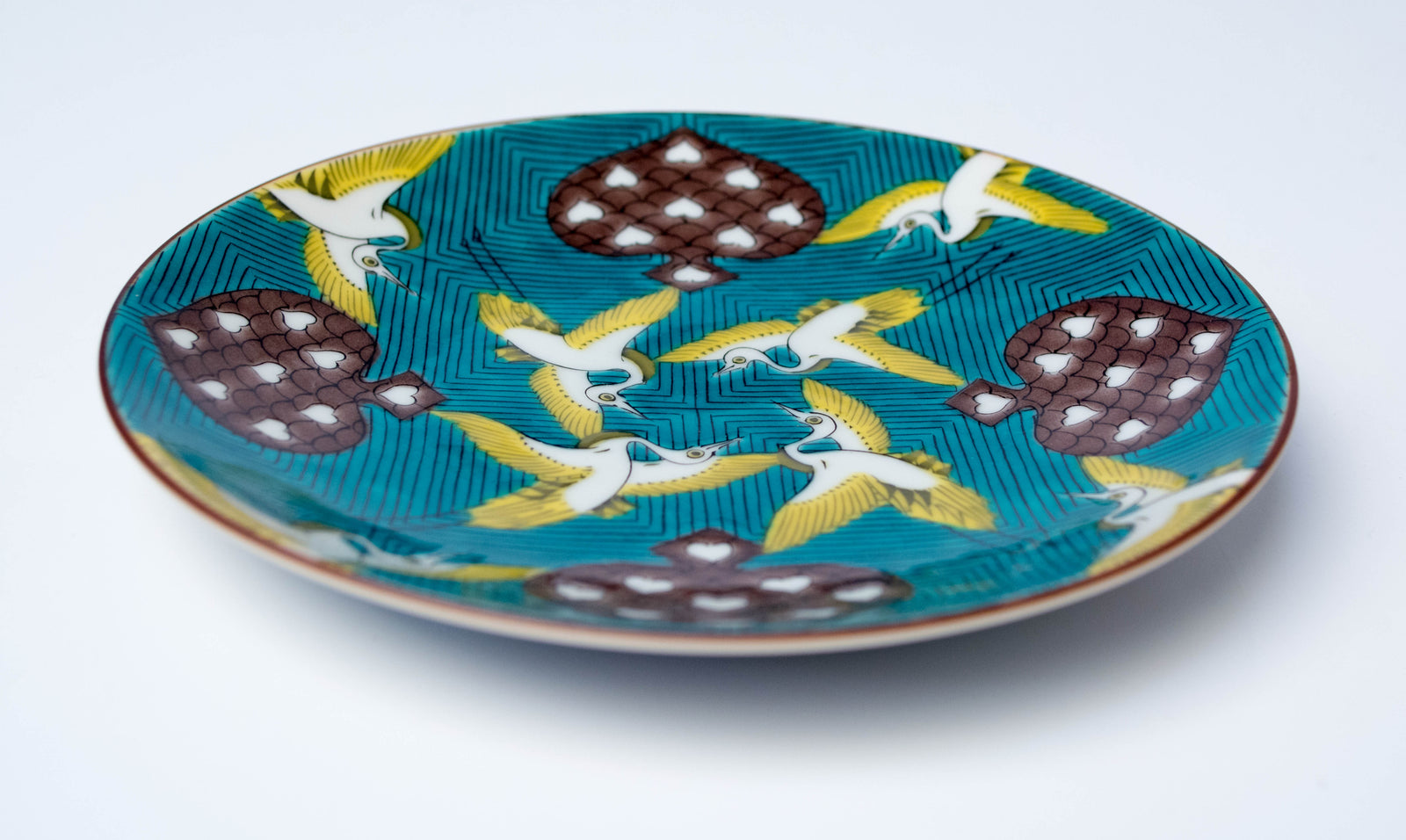 九谷 小皿 5枚 色絵付 金彩 手塩皿 銘々皿 仙人 鶴 明治 九谷 小皿 5枚 色絵付 金彩 手塩皿 銘々皿 仙人 鶴 明治 九谷 小皿 5