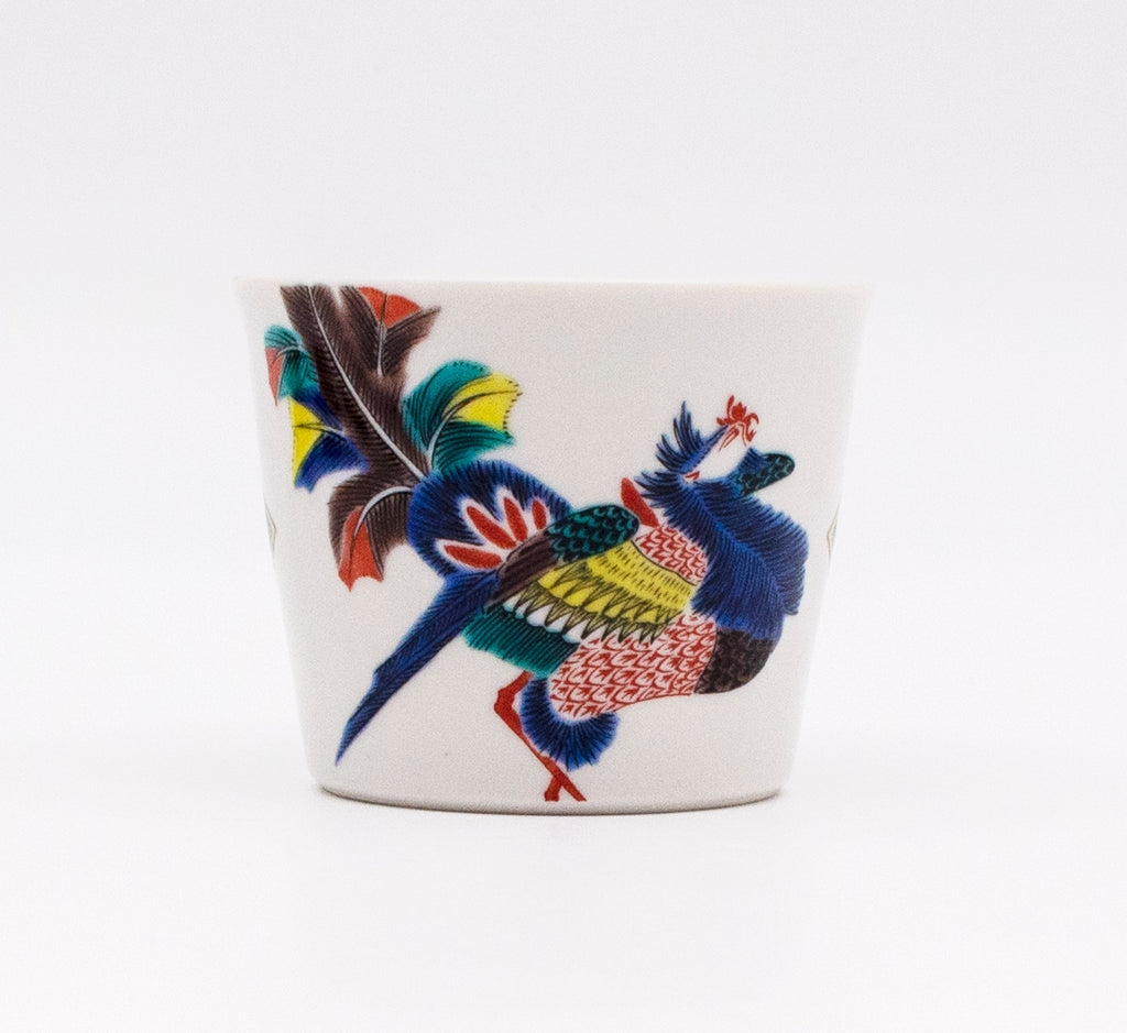 Catt『色絵七宝紋鳳凰図菓子鉢／仁清印』口径17.8cm 高さ8.1cm 猪口 古九谷色絵鳳凰文 MCF-07 – SEIKOU ONLINE