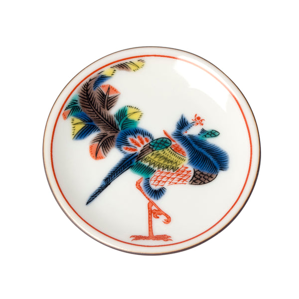 K-48/角福/九谷色絵鳳凰宝物文菱形皿5枚 K-48/角福/九谷色絵鳳凰宝物文菱形皿5枚 食器