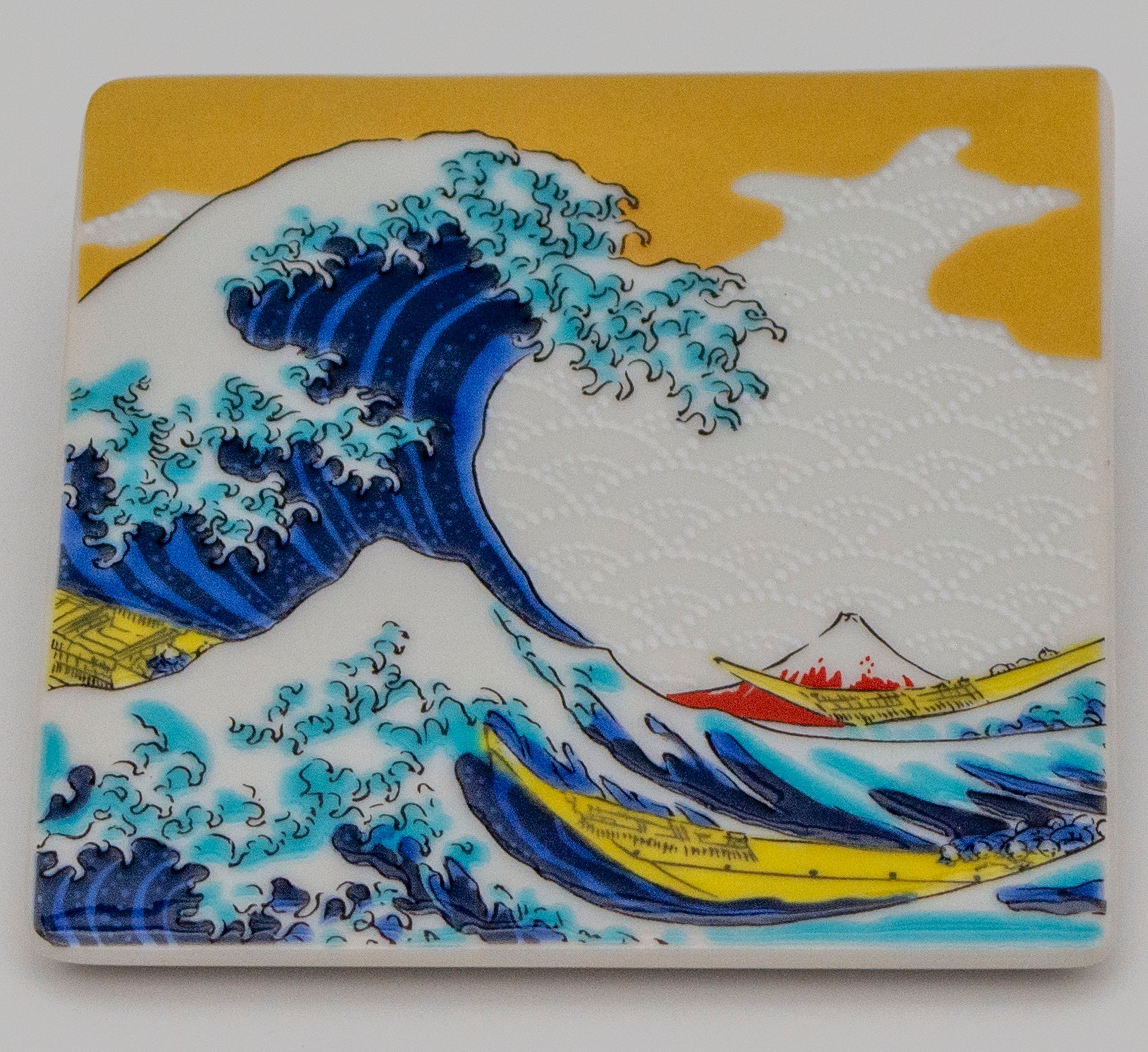 SQUARE PLATE ~色絵角平皿兼コースター~ 九谷焼 青郊窯 – SEIKOU