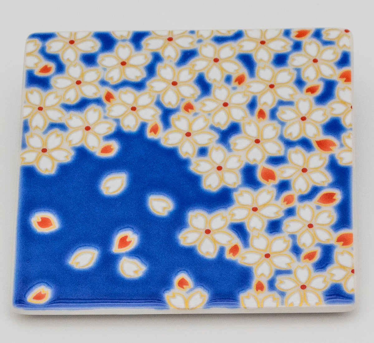 SQUARE PLATE ~色絵角平皿兼コースター~ 九谷焼 青郊窯 – SEIKOU SQUARE PLATE ~色絵角平皿兼コースター~ 九谷焼 青郊窯 – SEIKOU